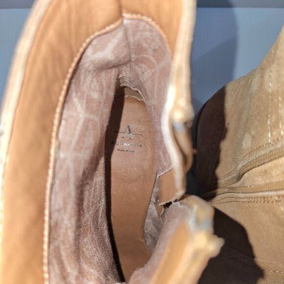 NEW Aquatalia Bellamy Ankle Boot Womens 9.5 Brown Suede Water Resistant Designer - Picture 11 of 14